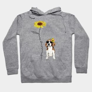 You Are My Sunshine Beagle Sunflower Hoodie